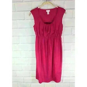 Motherhood Maternity Pink Knit Gathered Dress